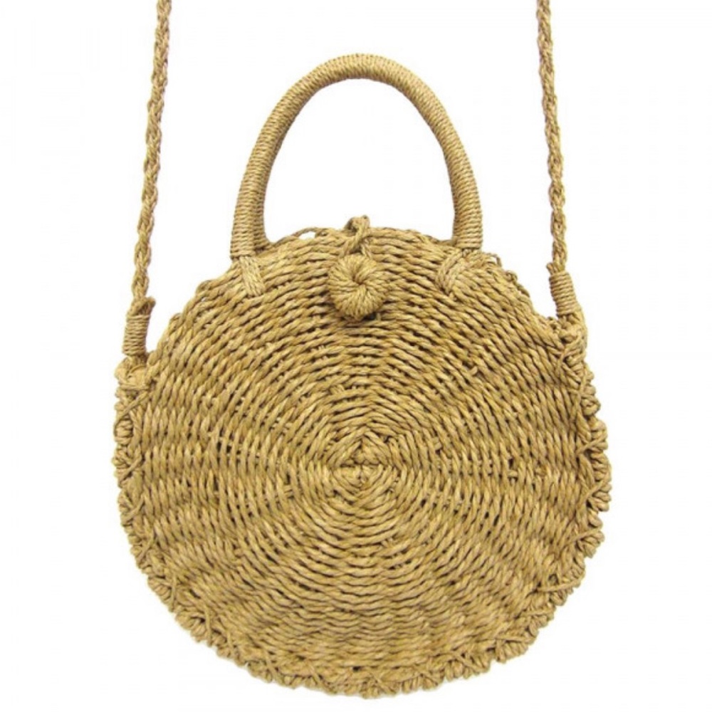 Woven Round Crossbody